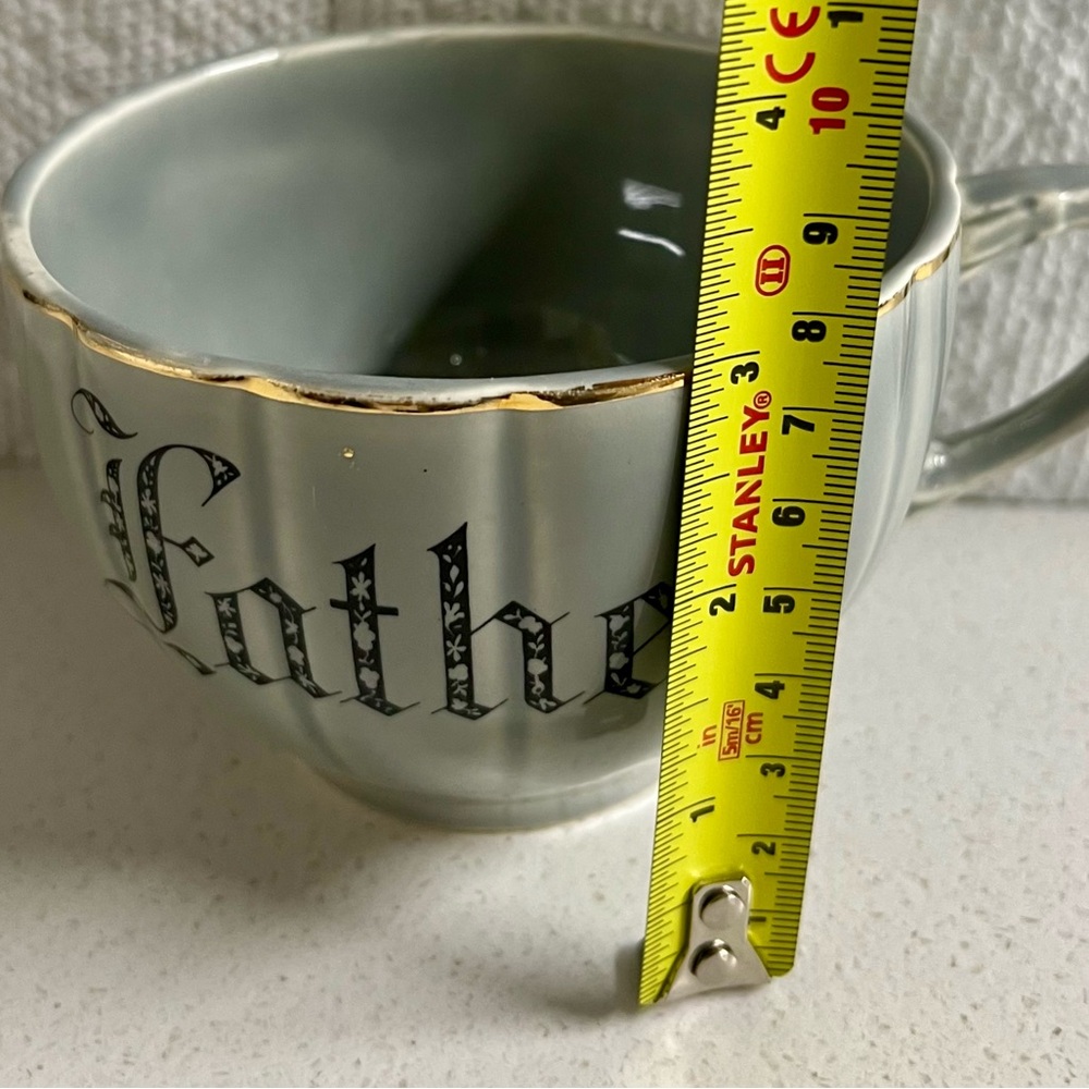 Vintage Father Cup Mug Gold Details - Picture 4 of 5